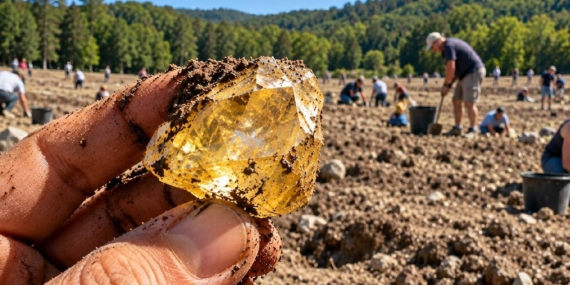 Crater of Diamonds Eyalet Parkı’nda 40 Karatın Üzerinde Değerli Taşlar Keşfedildi