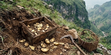 Çin’de Uçurum Kenarında Tang Hanedanlığına Ait 68 Kilogramlık Altın Hazinesi Bulundu